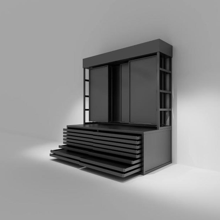 Tugev lameda sahtliga kivist vitriin